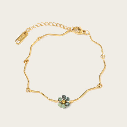 Natural Stone Charm Bracelet