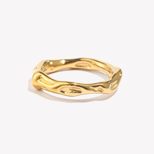 Hammered Wave Ring