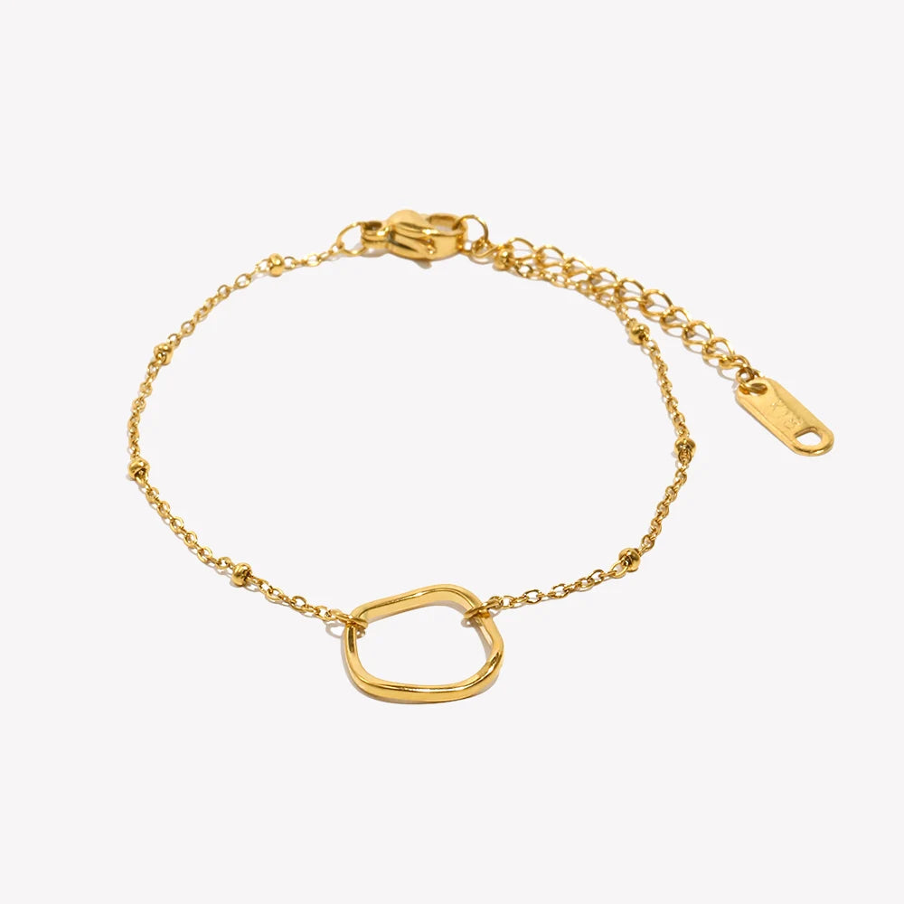 Circle Clip Bead Bracelet