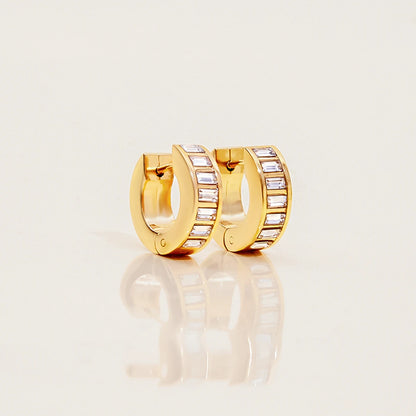 Rhinestone Hoop Earrings