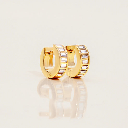 Rhinestone Hoop Earrings