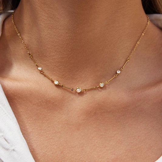 Zircon Pendant Necklace