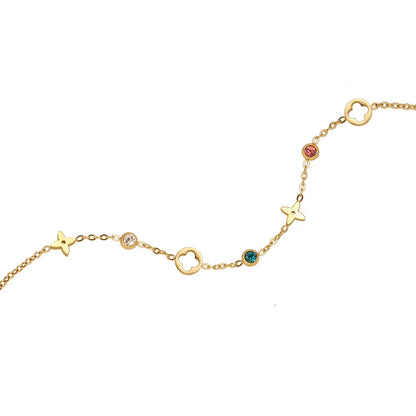 Four Leaf Flower Bracelet
